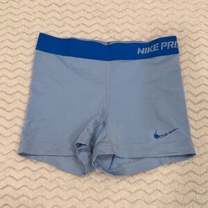 Nike Pro Light Blue Training Shorts